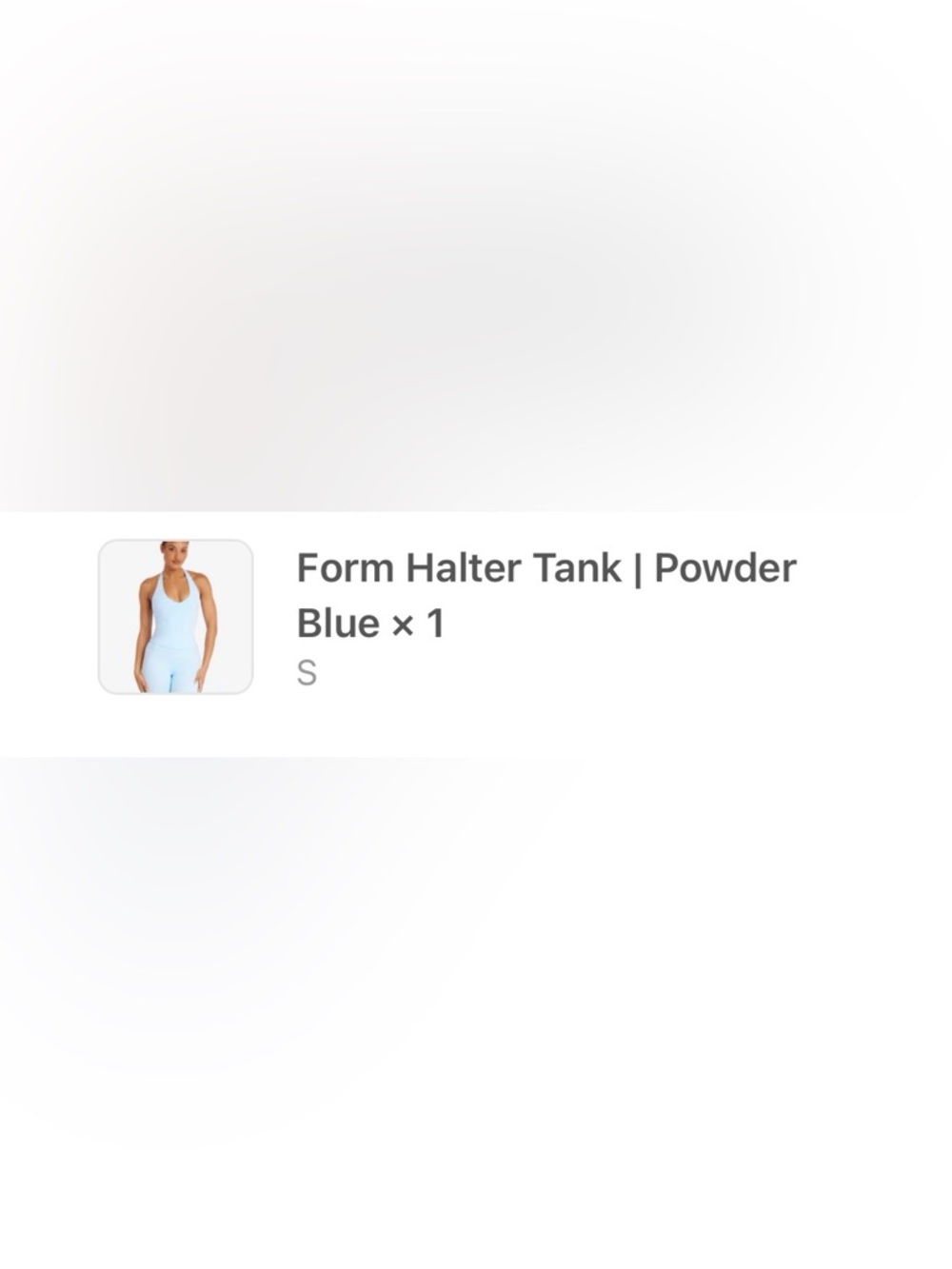 Crop Shop Boutique Powder Blue Form Halter Tank